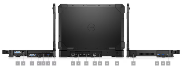 Laptop Dell Latitude Rugged 5424 / i5-8350U / 16GB DDR4 / 512GB SSD / 14 Full HD Dotyk / DVD / W11P / Klasa B