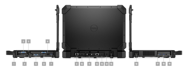 Laptop Dell Latitude Rugged 7424 / i5-8350U / 16GB DDR4 / 1000GB SSD / 14 Full HD Dotyk / W11P / Klasa B