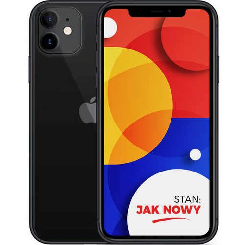 Apple iPhone 11 Black 128GB Smartfon - Stan Jak Nowy