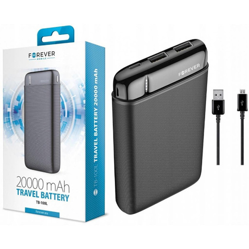(N) Power Bank Forever TB-100L 20000 mAh Czarny