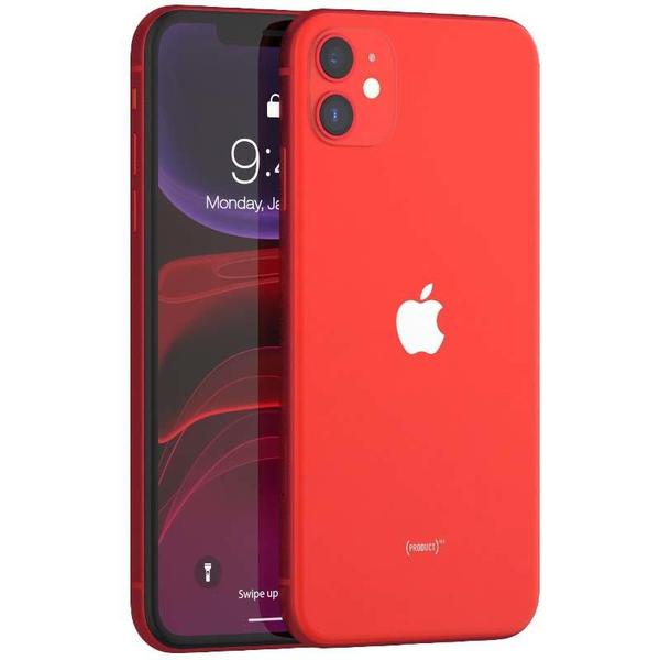Apple iPhone 11 Red 128 GB Smartfon - Klasa A+ (Komunikat o Baterii)