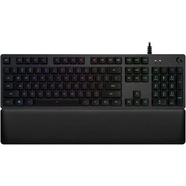 Klawiatura Mechaniczna Logitech G513 Lightsync RGB Carbon GX Brown ESP (układ hiszpański) Brak zastępczych klawiszy oraz podkładki na nadgarstki | Używana