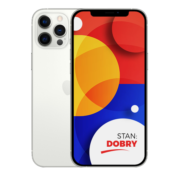 Apple iPhone 12 Pro Silver 128GB Smartfon - Stan Dobry