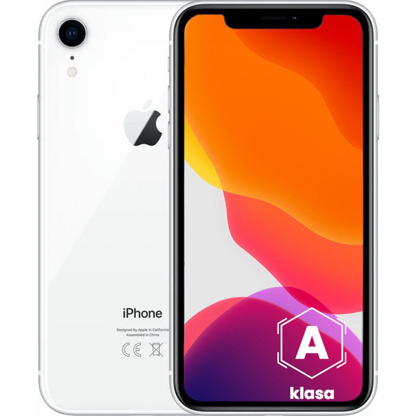 Apple iPhone XR White 64GB Smartfon - Klasa A (Brak Face ID)