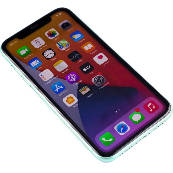 Apple iPhone 11 Green 128GB Smartfon - Stan Bardzo Dobry (Wymieniona Bateria)