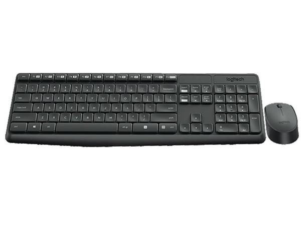 Zestaw Klawiatura + Myszka Logitech MK235 Desktop (K235 + M170) Bezprzewodowy | Refurbished