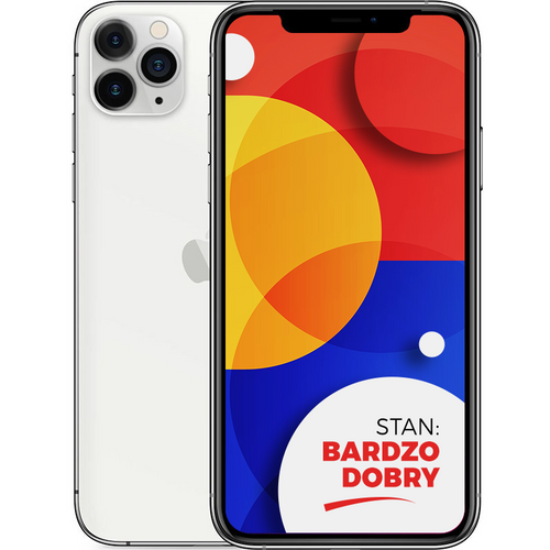 Apple iPhone 11 Pro Max Silver 64GB Smartfon - Stan Bardzo Dobry
