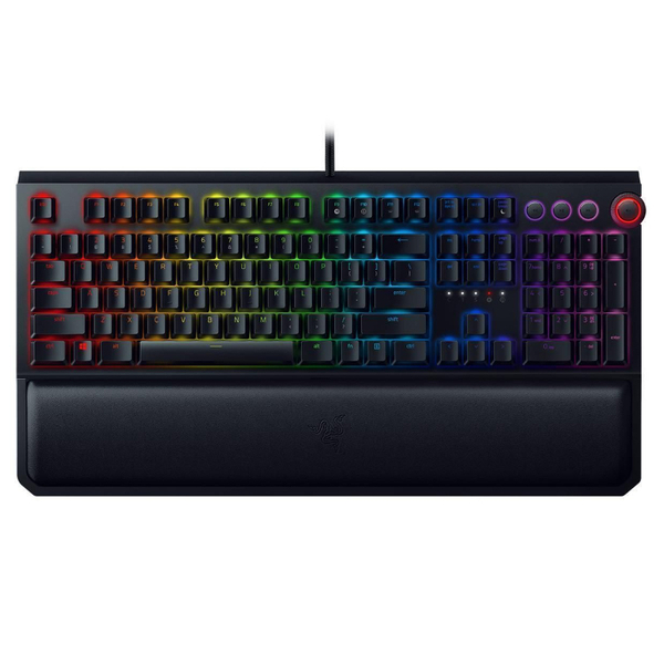 Klawiatura Mechaniczna Razer BlackWidow Elite (Green Switches - Tactile and Clicky) | Refurbished (Wykrzywiona rolka zmiany głośności)