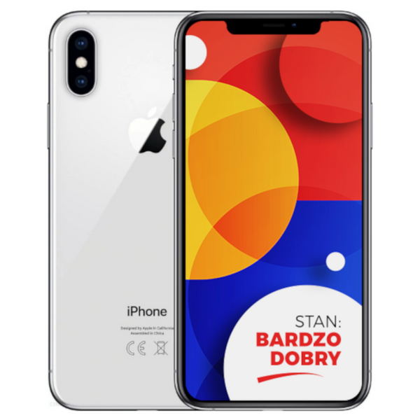 Apple iPhone XS Max Silver 64GB Smartfon - Stan Bardzo Dobry