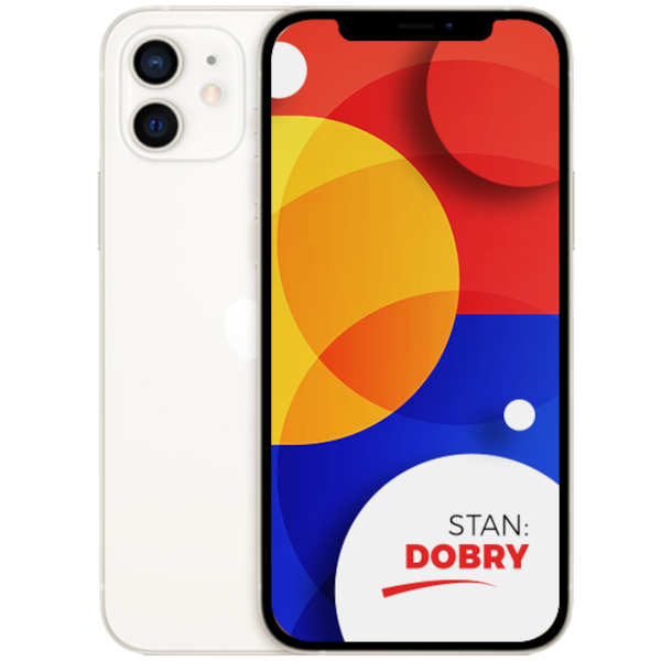 Apple iPhone 12 White 256GB Smartfon - Stan Dobry