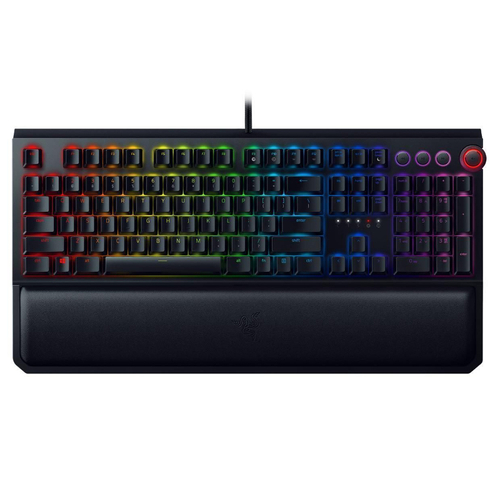 Klawiatura Mechaniczna Razer BlackWidow Elite (Green Switches - Tactile and Clicky) | Refurbished (Wykrzywiona rolka zmiany głośności)