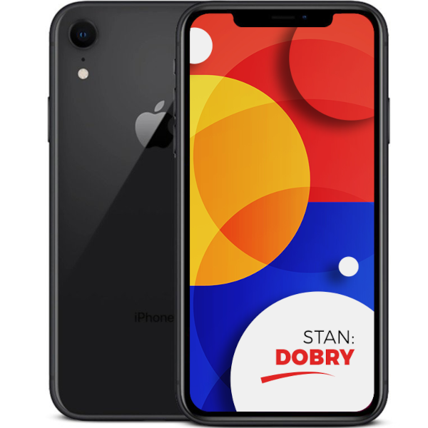 Apple iPhone XR Black 128GB Smartfon - Stan Dobry