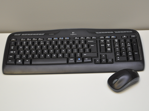 Zestaw Klawiatura + Myszka Logitech MK330 (K330 + M215) US INTERNATIONAL UŻYWANY