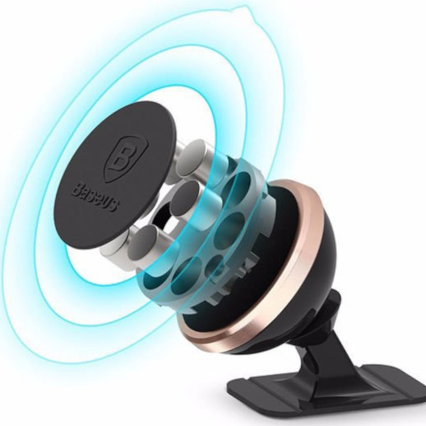 Baseus uchwyt samochodowy 360 magnetyczny różowo-złoty