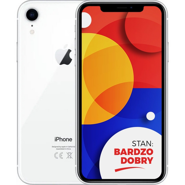 Apple iPhone XR White 128GB Smartfon - Stan Bardzo Dobry