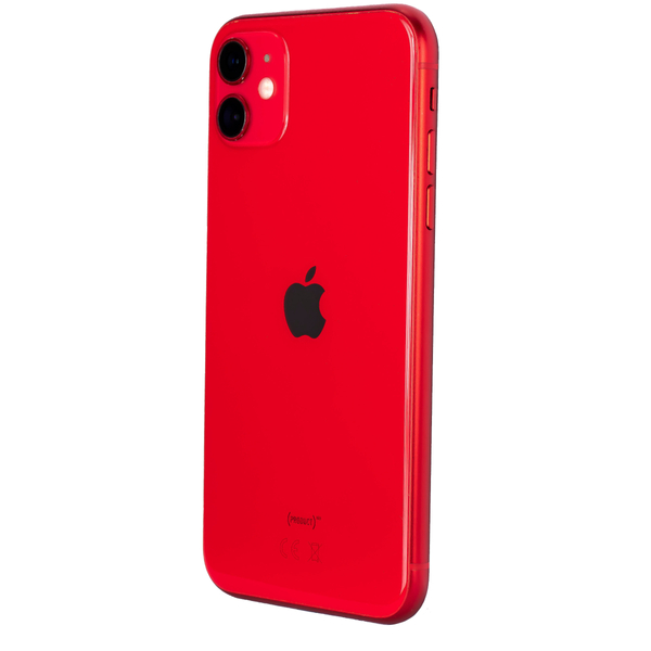 Apple iPhone 11 Red 64 GB Smartfon - Stan Bardzo Dobry (Komunikat o baterii)