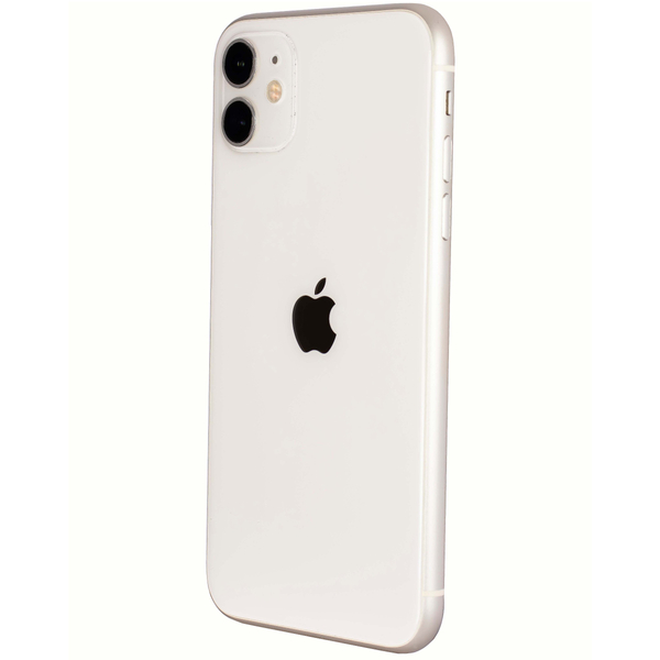 Apple iPhone 11 White 128 GB Smartfon - Stan Bardzo Dobry (Komunikat o baterii)