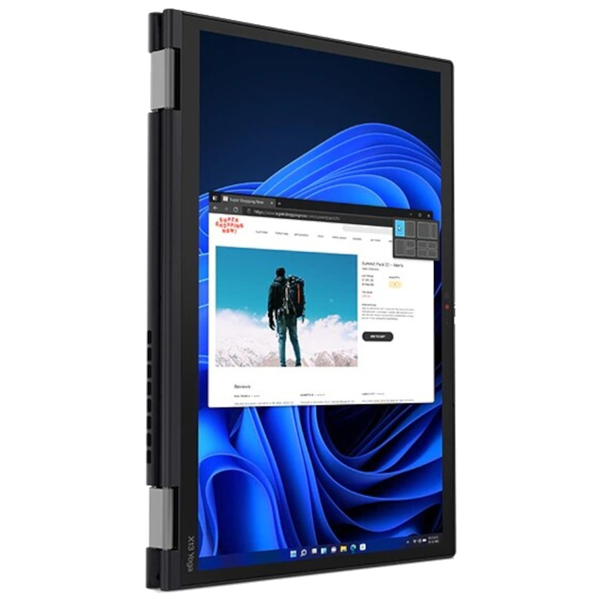 Laptop Lenovo ThinkPad X13 Yoga Gen 3 / i5-1235U / 16GB DDR4 / 512GB SSD / 13,3" WUXGA Dotyk / W11P / Klasa A-
