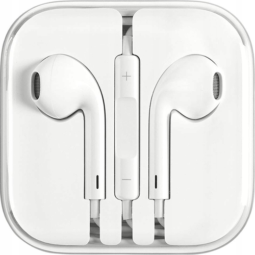Słuchawki APPLE EARPODS do IPHONE 5, 6, 6s, SE JACK 3.5mm Przewodowe OPEN BOX