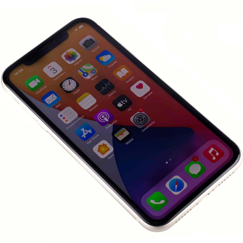 Apple iPhone 11 White 64 GB Smartfon - Klasa A (Komunikat o LCD + Brak Face ID)