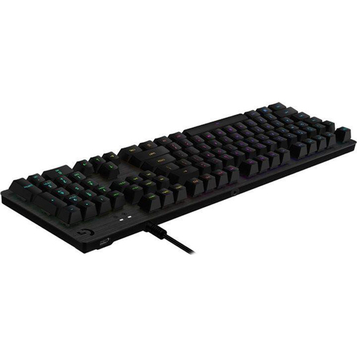 Klawiatura Mechaniczna Logitech G513 Lightsync RGB Carbon GX Brown ESP (układ hiszpański) Brak zastępczych klawiszy oraz podkładki na nadgarstki | Używana