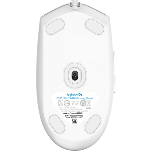 Myszka Gamingowa Logitech G203 LIGHTSYNC Biała Przewodowa | Refurbished