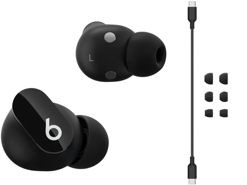 Słuchawki Apple Beats Studio Buds + Czarne / Black / ANC / Bezprzewodowe Dokanałowe | Nowe