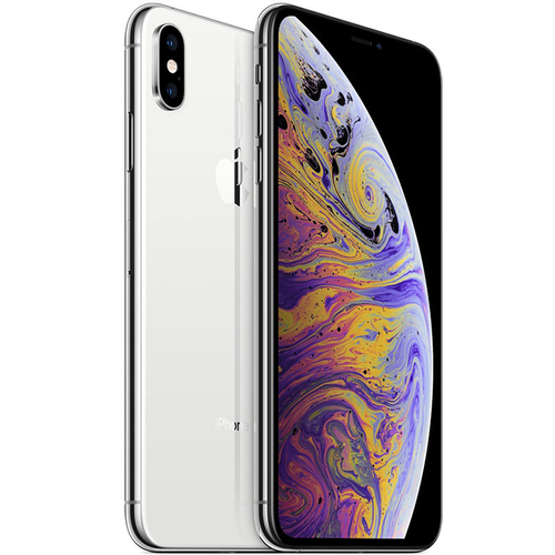 Apple iPhone XS MAX Silver 256GB Smartfon - Klasa B (Brak Face ID + Komunikat o Baterii)