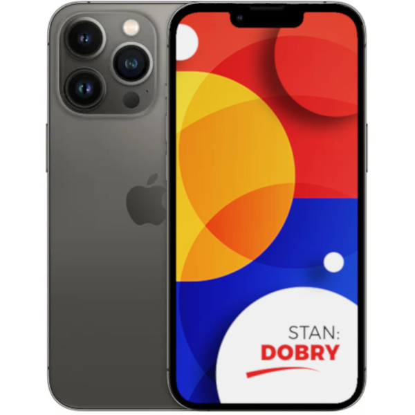 Apple iPhone 13 Pro Graphite 128GB Smartfon - Stan Dobry (komunikat o lcd)