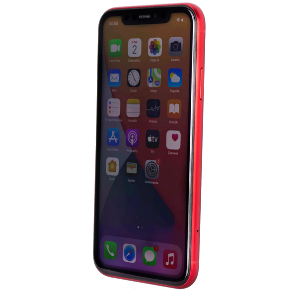 Apple iPhone 11 Red 64 GB Smartfon - Stan Bardzo Dobry (Komunikat o baterii)