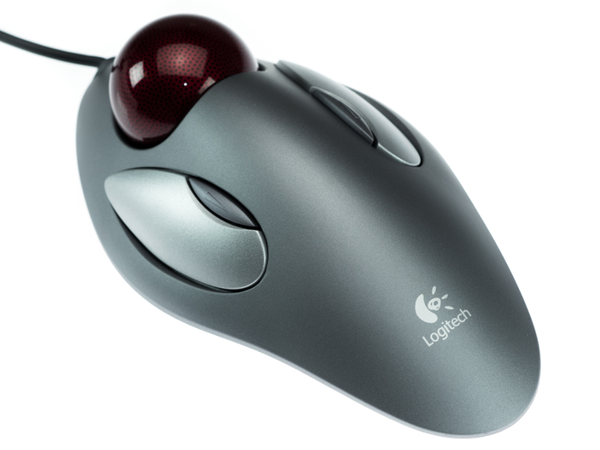 Myszka Logitech Trackman Marble Mouse Trackball + podkładka Razer Goliathus Stealth | Refurbished