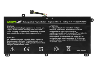 Bateria Green Cell do Lenovo ThinkPad T550 T560 W550s P50s (Le138)