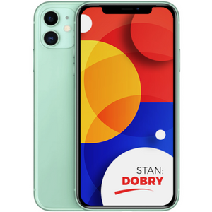 Apple iPhone 11 Green 64GB Smartfon - Stan Dobry (Komunikat o LCD oraz brak Face ID)