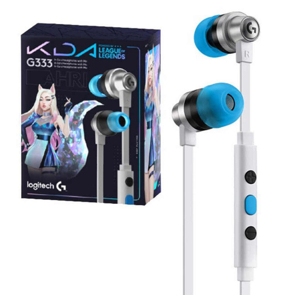 Słuchawki Logitech G333 K/DA Gaming League of Legends White | Refurbished (Niesprawny pilot sterowania głośnościa)