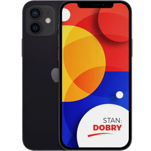 Apple iPhone 12 Black 64GB Smartfon - Stan Dobry