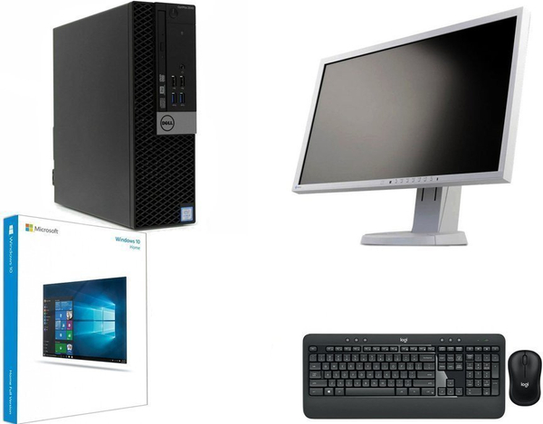 Zestaw komputerowy Dell Optiplex 3040 SFF i5 - 6 generacji QUAD / 8GB / 240 GB SSD / Klasa A + Monitor + Windows 10 Home