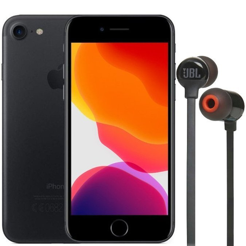 Apple iPhone 7 Black 256GB Smartfon - Stan Bardzo Dobry + Słuchawki Bezprzewodowe JBL Tune 110BT Black NOWE