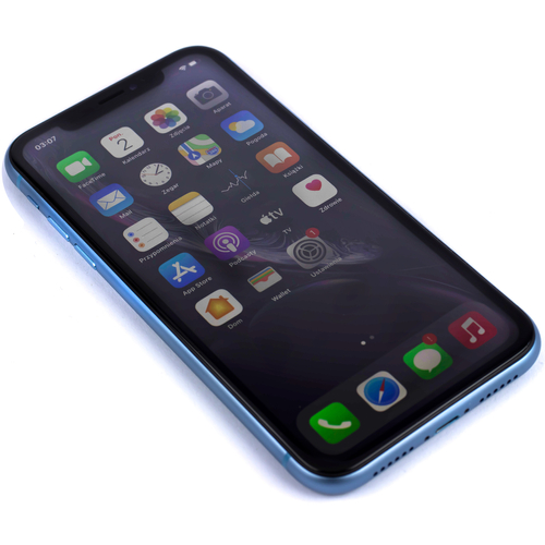 Apple iPhone XR Blue 64GB Smartfon - Stan Bardzo Dobry (Wymieniona Bateria)
