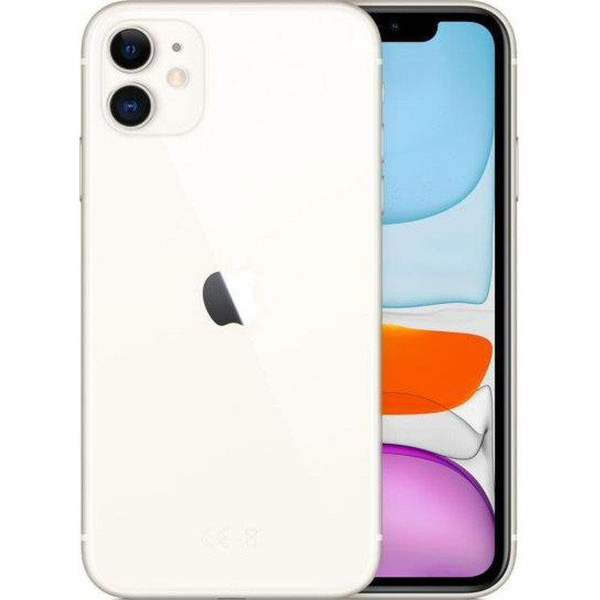 Apple iPhone 11 White 64 GB Smartfon - Klasa A+ (Komunikat o baterii)