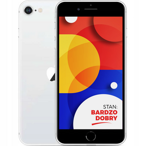 Apple iPhone SE 2020 White 64GB Smartfon - Stan Bardzo Dobry