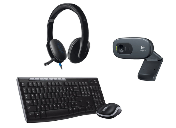 Zestaw do nauki/pracy zdalnej | Komputer stacjonarny Dell Optiplex 3040 Micro i5 - 6 generacji / 8GB / 120GB SSD / Klasa A + Monitor Samsung 24" + Zestaw klawiatura + mysz MK270 + Kamerka Logitech C270 + Słuchawki Logitech H540