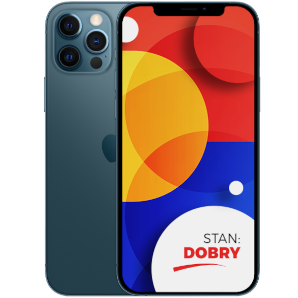 Apple iPhone 12 Pro MAX Pacific Blue 128GB Smartfon - Stan Dobry ( Komunikat Bateria )