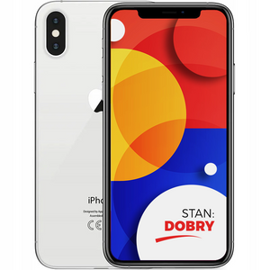 Apple iPhone X Silver 64GB Smartfon - Stan Dobry