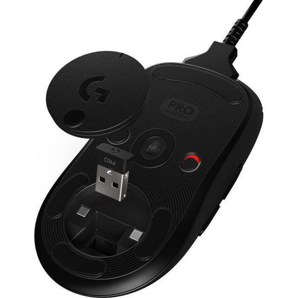 Myszka Gamingowa Logitech G Pro - Bezprzewodowa | Używana (Brak prawych przycisków bocznych i ciężarka)