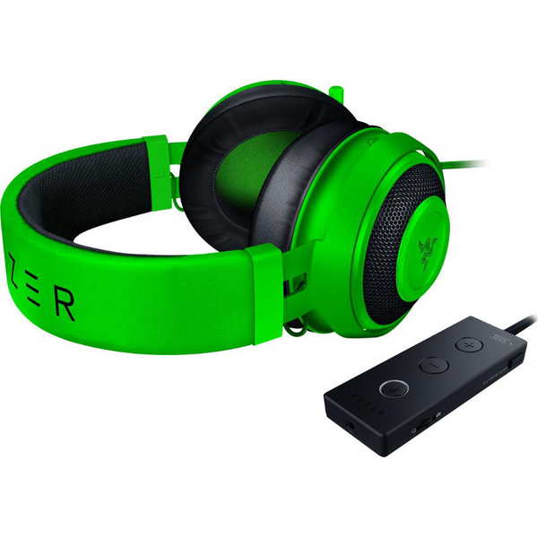 Słuchawki Gamingowe Razer Kraken Tournament Edition + karta dźwiękowa 7.1 (Green) | Refurbished