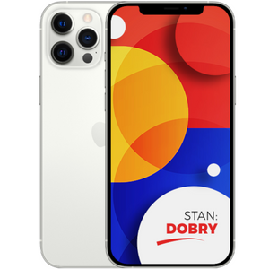 Apple iPhone 12 Pro MAX Silver 128GB Smartfon - Stan Dobry