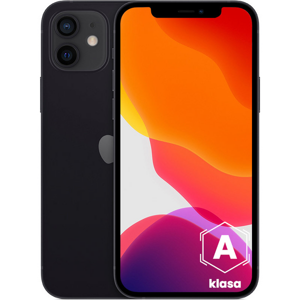 Apple iPhone 12 mini Black 128GB Smartfon - Klasa A (Komunikat o Baterii)