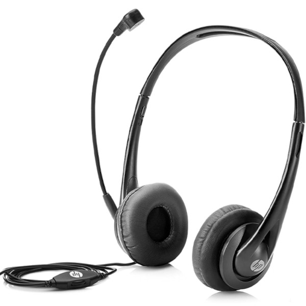 Słuchawki z mikrofonem HP T1A67AA USB (NOWE)