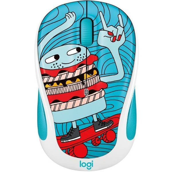 Myszka Bezprzewodowa Logitech M325c Skate Burger + Podkładka Razer Goliathus Stealth | Refurbished