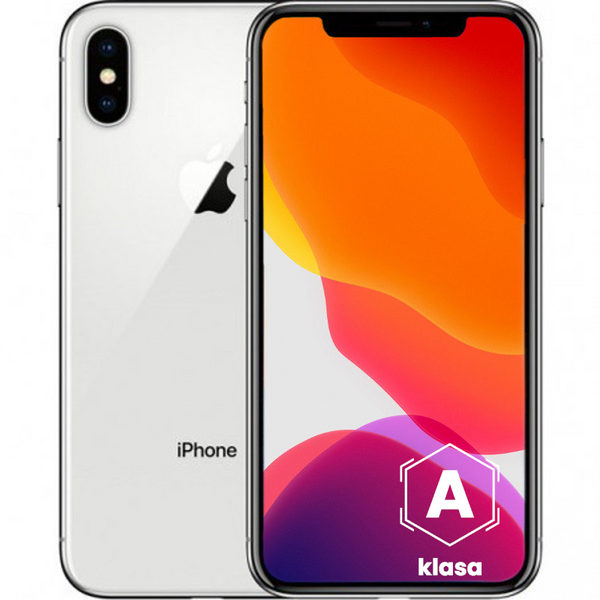 Apple iPhone X Silver 64GB Smartfon - Klasa A (Brak Face ID)